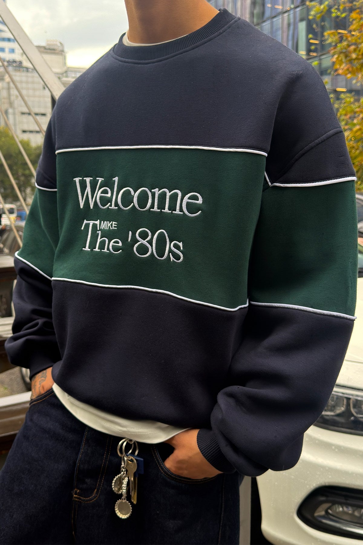 Arcade Navy Sweat