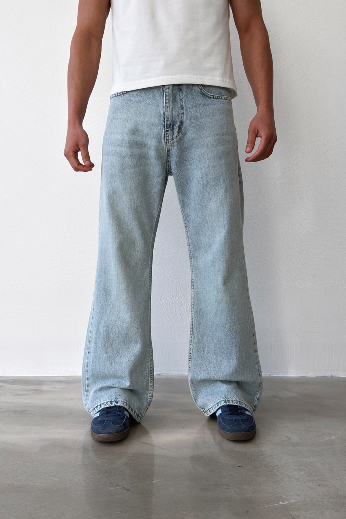 Arctic Blue Flare Fit Jean